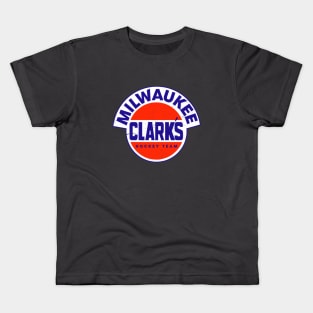 Defunct Milwaukee Clarks Hockey 1949 Kids T-Shirt